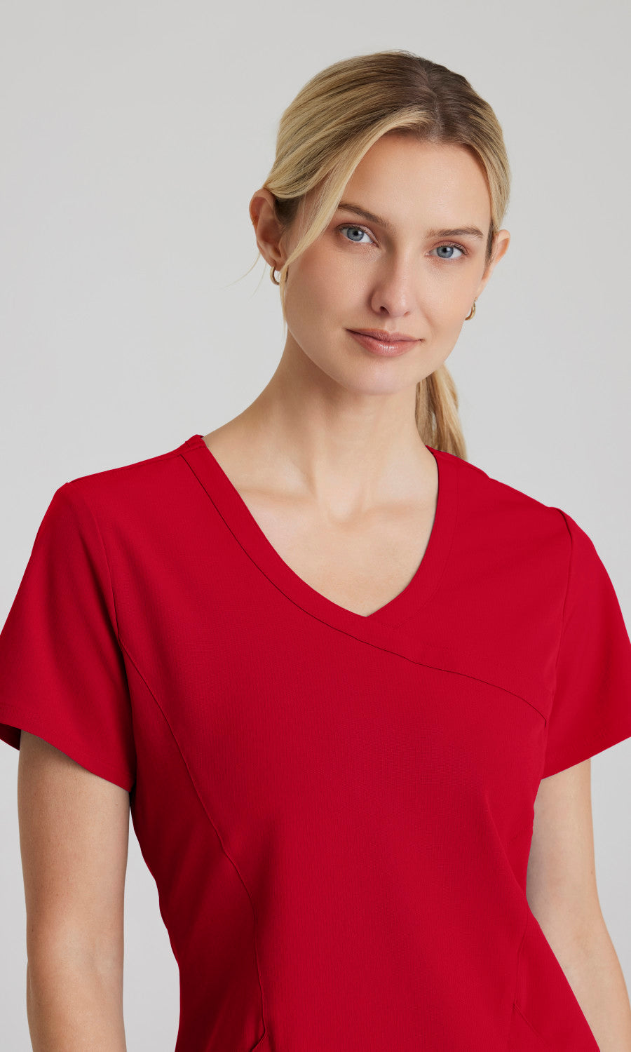 Skechers SK102 Reliance Scrub Top True Red