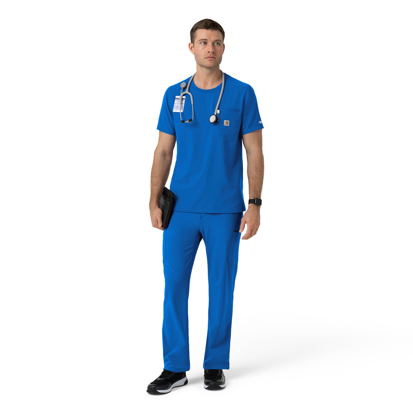 Force Cross-Flex C16510 Men's Crew Neck Scrub Top Royal