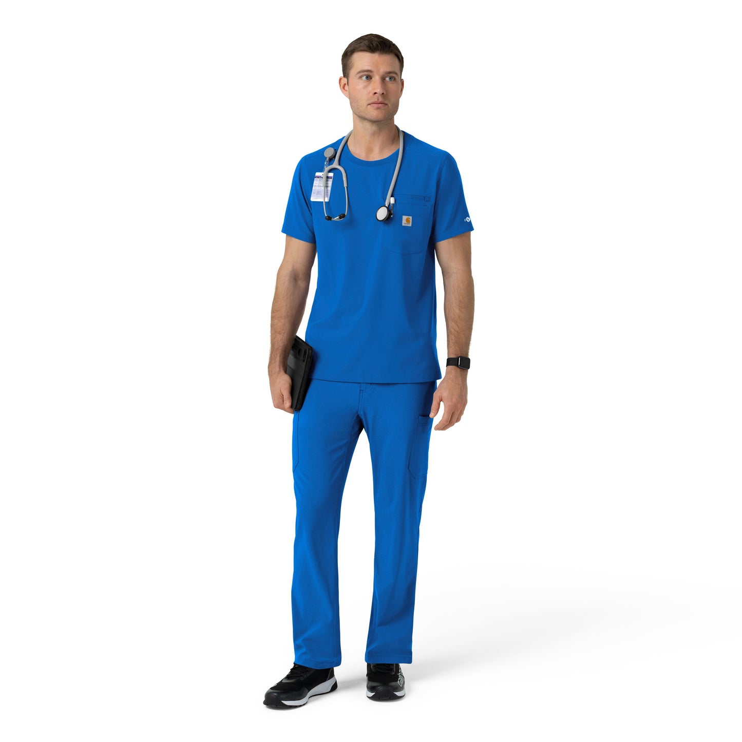 Force Cross-Flex C16510 Men's Crew Neck Scrub Top Royal