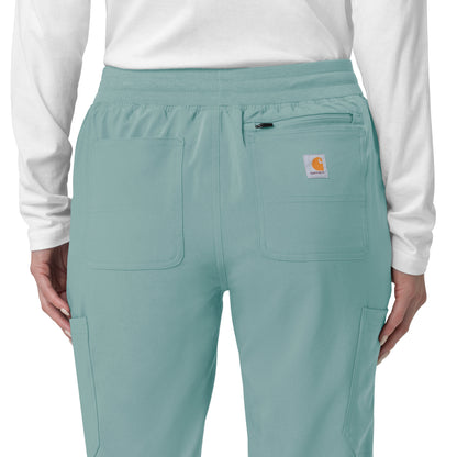 Force Cross-Flex C53110 Cargo Jogger Scrub Pants Summer Blue Model Image Alternate | Carhartt