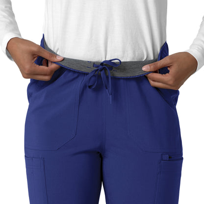 Force Cross-Flex C53210 Women's Straight Leg Cargo Scrub Pants Galaxy Blue