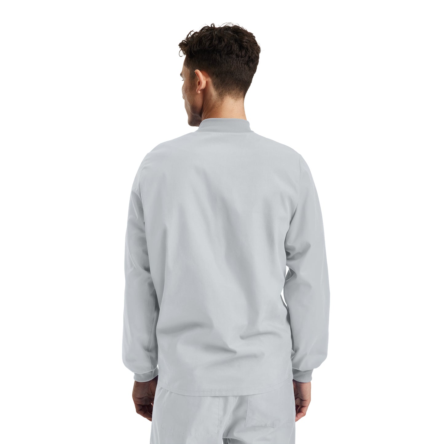 Essentials LJ709 Unisex 5 Pocket Scrub Jacket White Image