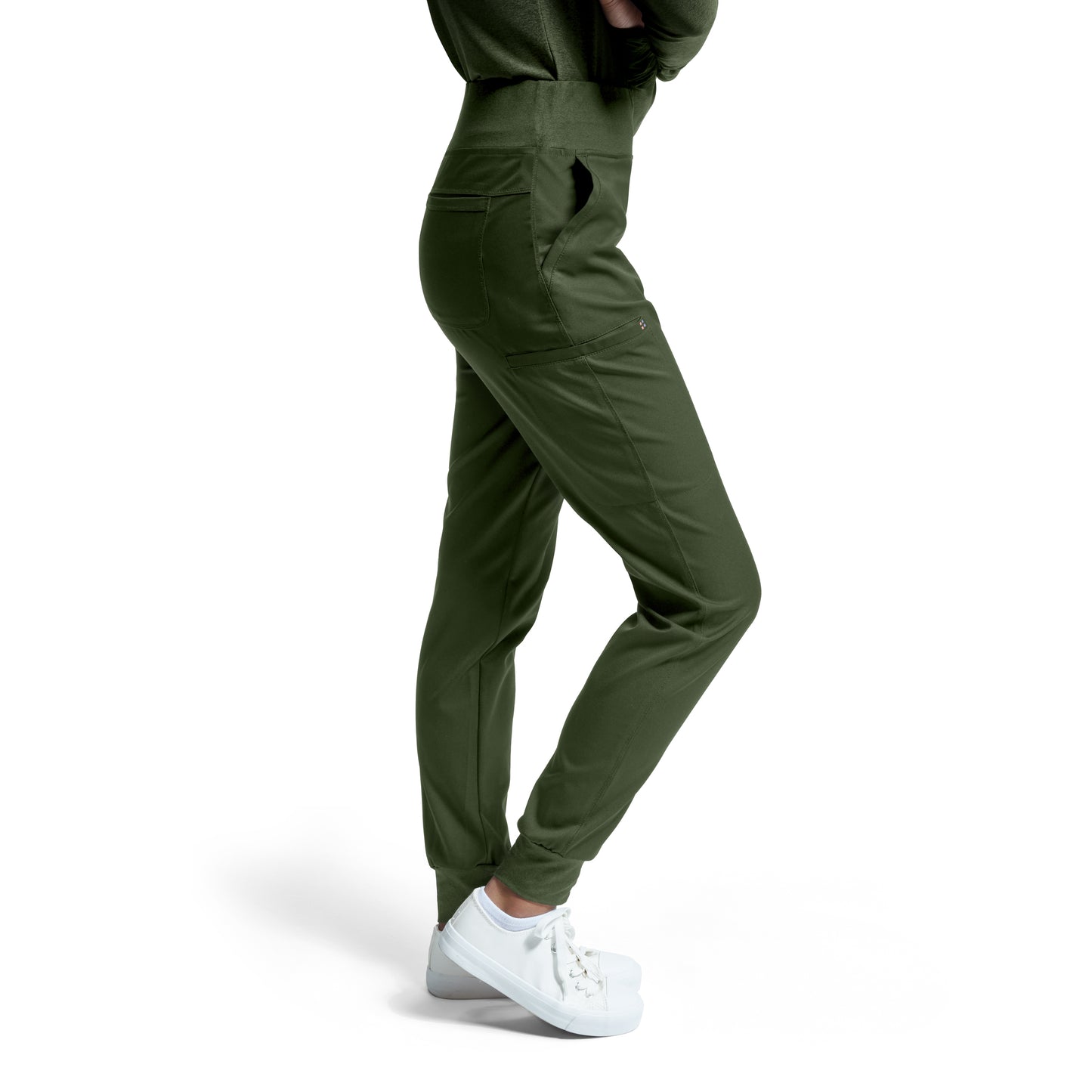 VIBE WB420 Women's Jogger Scrub Pants Olive Image