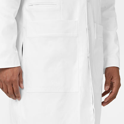 Slate 7372 Men's 38 Inch Doctors Coat White Model Image Alternate | Wink