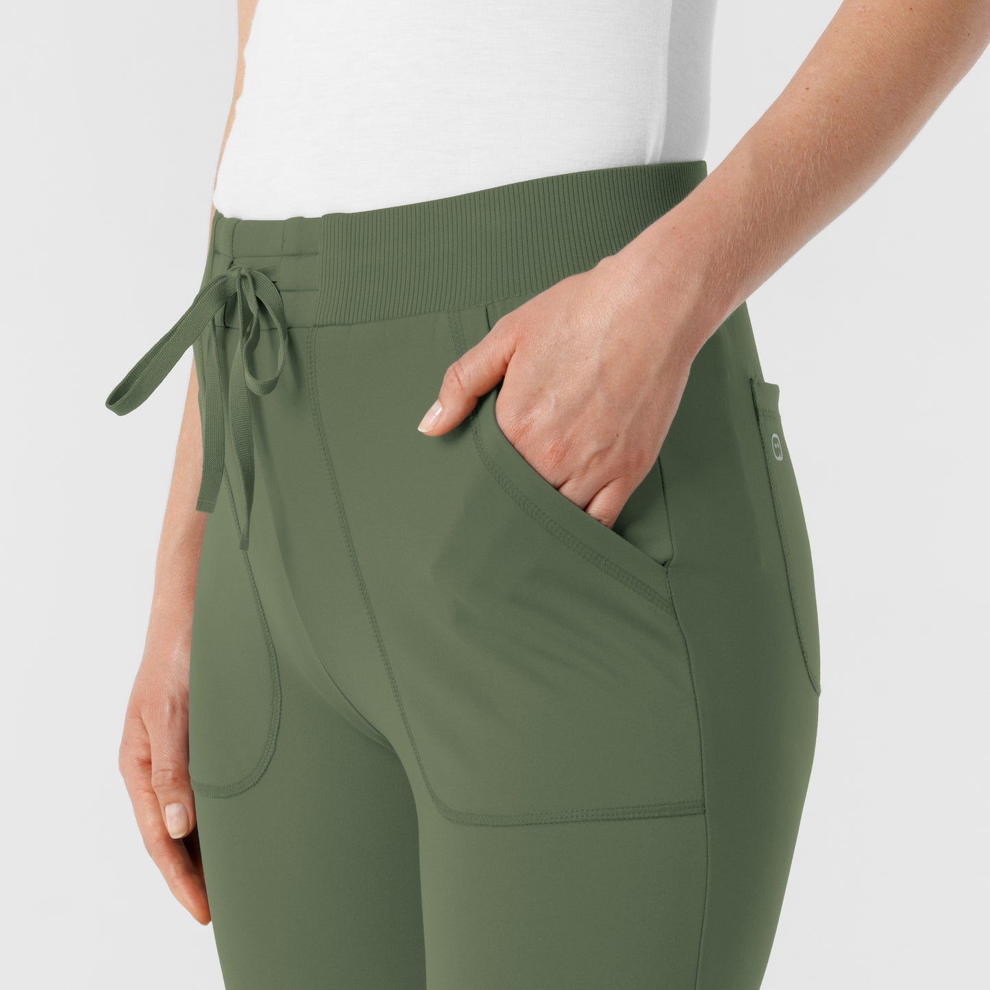 RENEW Knit 5259 Women's Track Scrub Pants Olive