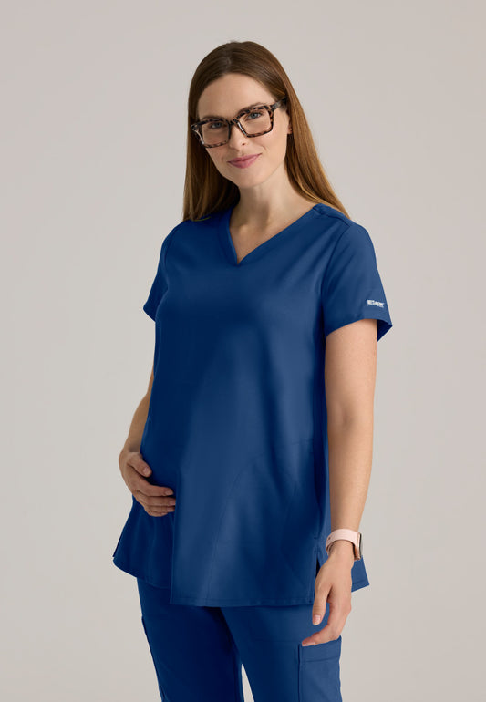 Greys Anatomy Evolve GSST262 Promise Maternity Scrub Top Indigo