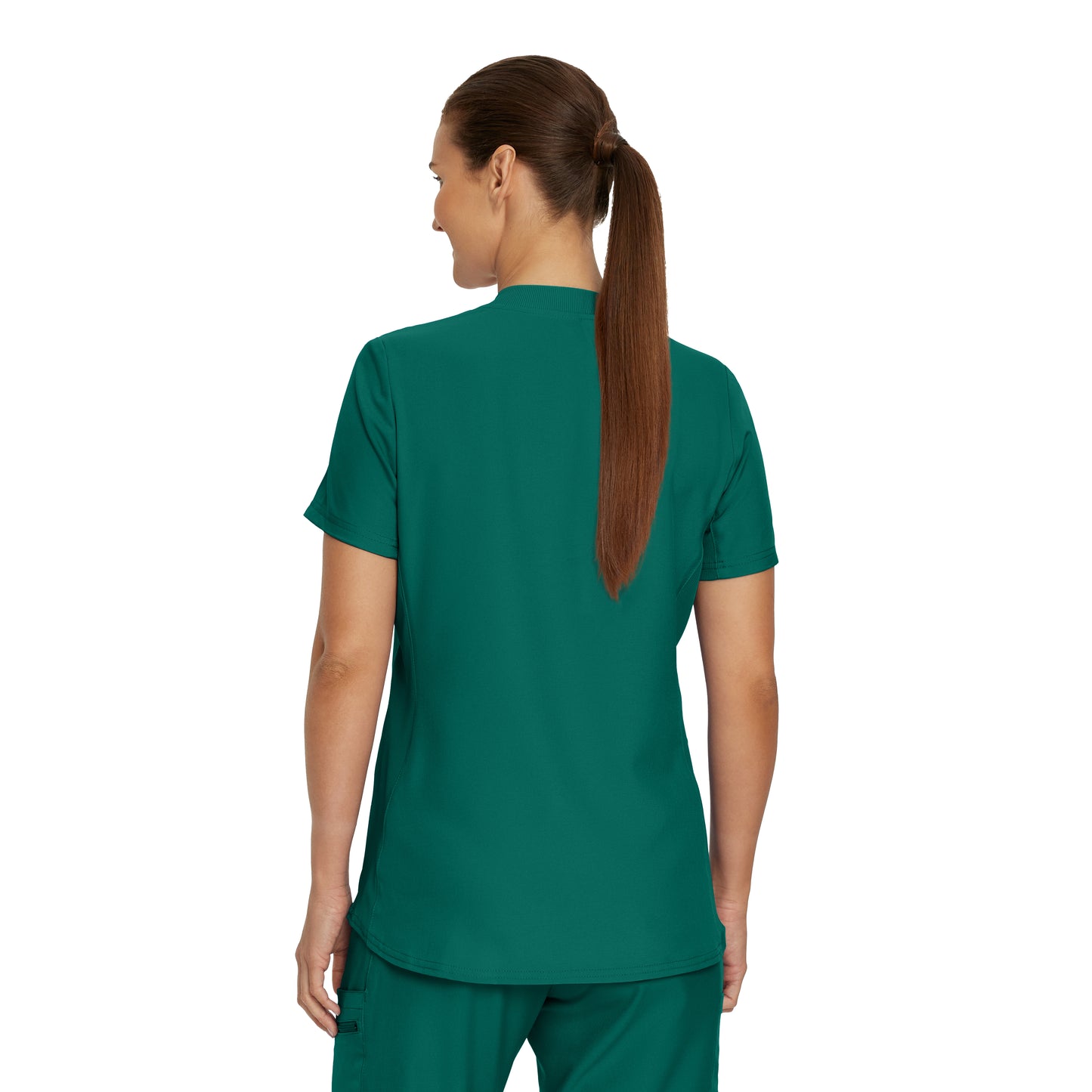 Forward LT100 Women's 3 Pocket V Neck Scrub Top Hunter Image