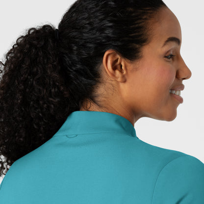 Boundless 8151 Warm Up Scrub Jacket Teal Model Image Alternate | Wink