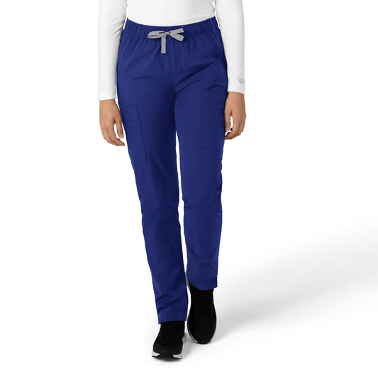 Force Essentials C51213 Women's Straight Leg Scrub Pants Galaxy Blue