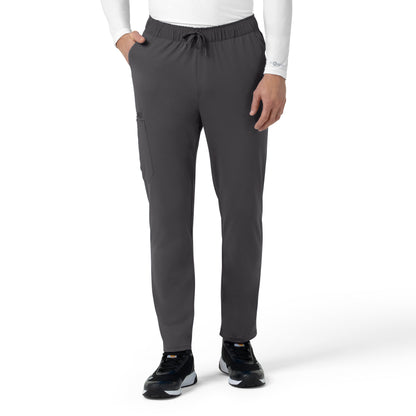 Force Cross-Flex C56190 Knit Men's Straight Leg Tapered Scrub Pants Pewter