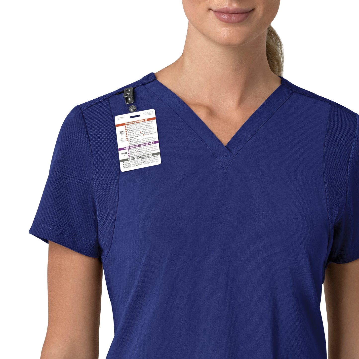 Force Cross-Flex C13210 Women's Flex Panel V-Neck Scrub Top Galaxy Blue