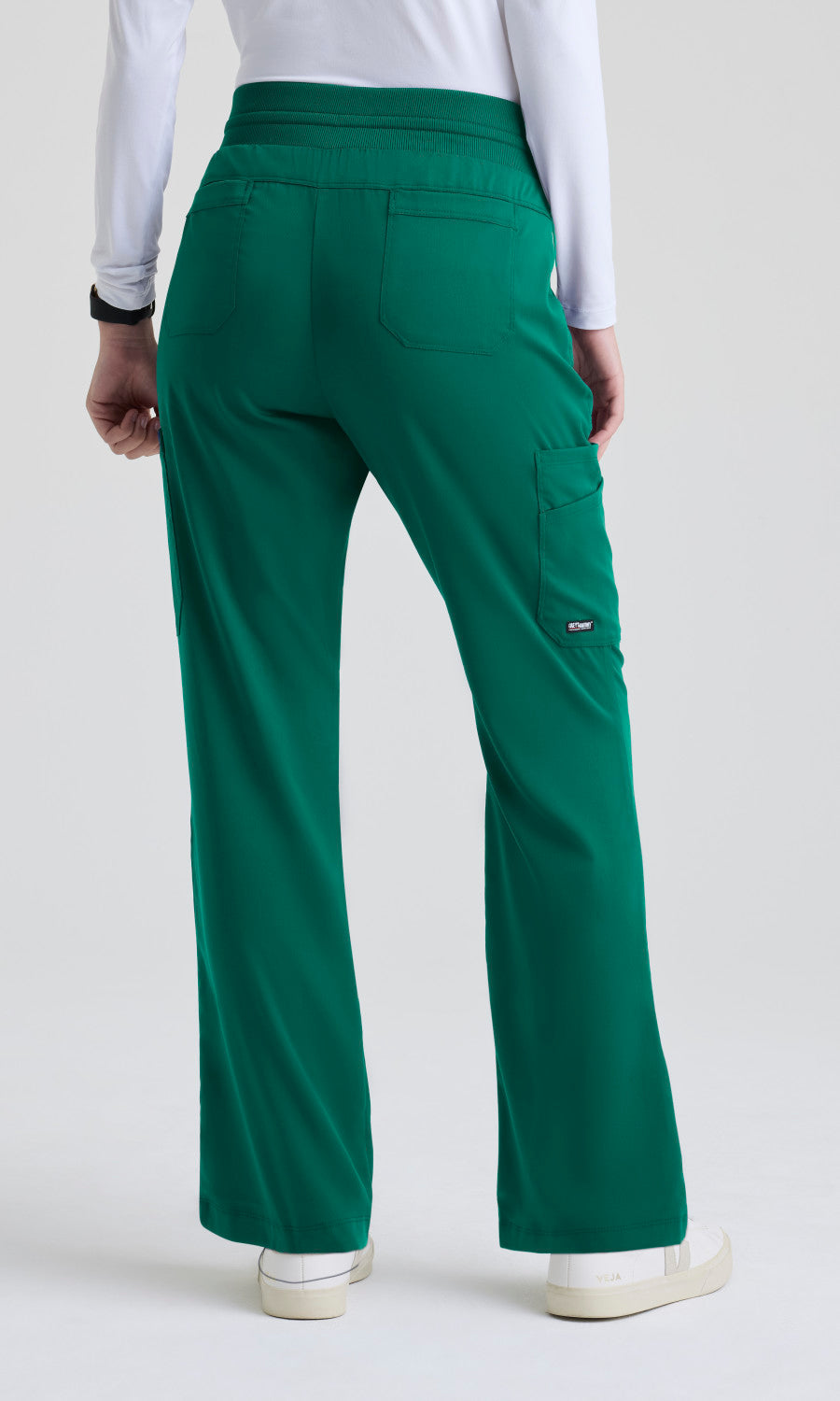Grey's Anatomy Stretch GRSP722 Kristi Pant Hunter Green - back