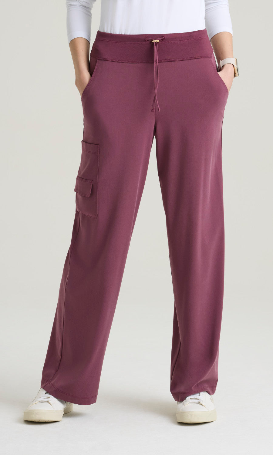 Grey's Anatomy Cultivate GRGP741 Aria Pant Dusty Port - front