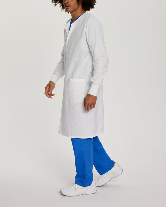 Essential Lab Coats 3178 Unisex 2 Pocket Full Length White Coat White Image