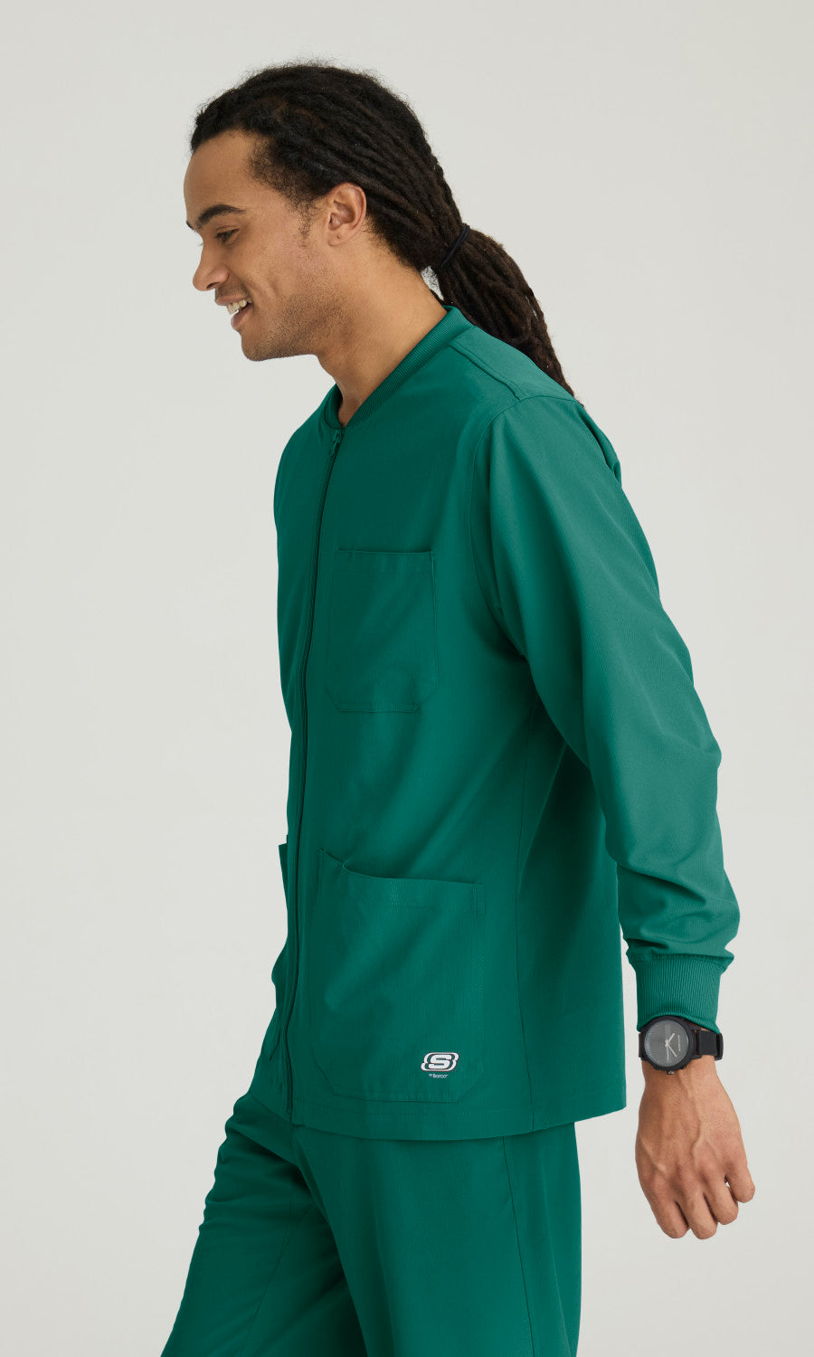 Skechers SK0408 Structure Scrub Jacket Hunter Green