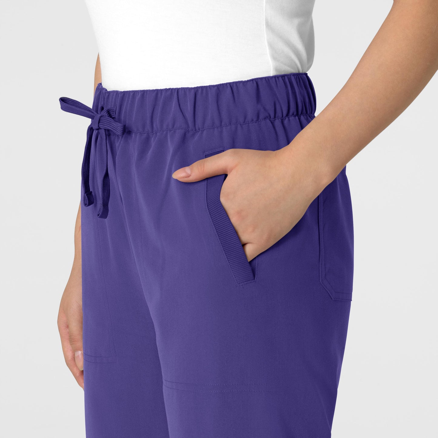 Nova 5232 Stovepipe High-Low Hem Scrub Pants Grape Model Image Alternate | Wink