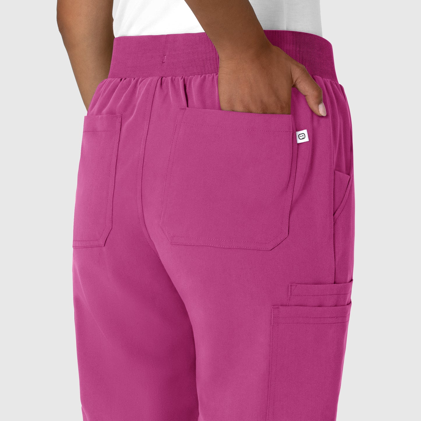 Nova 5132 Jogger Utility Scrub Pants Raspberry Model Image Alternate | Wink