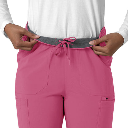 Force Cross-Flex C53210 Women's Straight Leg Cargo Scrub Pants Electric Fuschia
