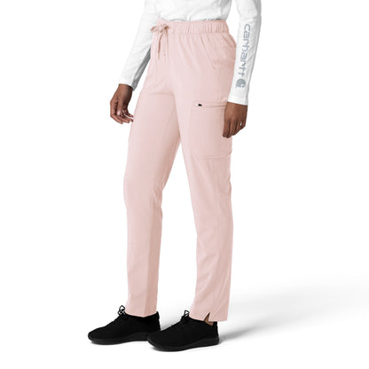 Force Cross-Flex C53210 Women's Straight Leg Cargo Scrub Pants Soft Rose