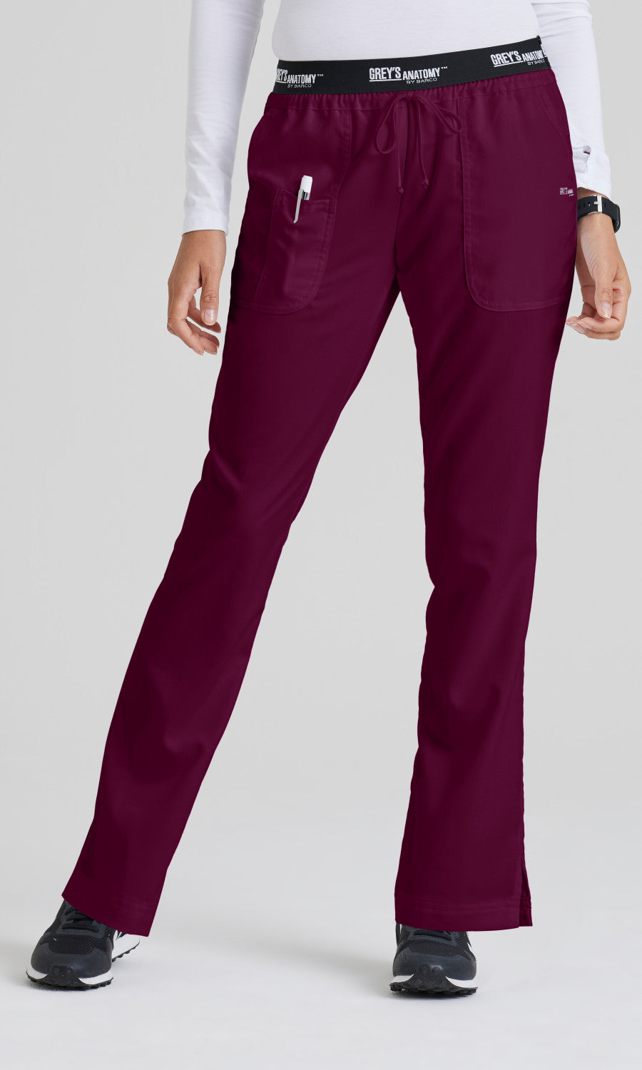Grey's Anatomy 4275 Aubrey Pant Wine - front
