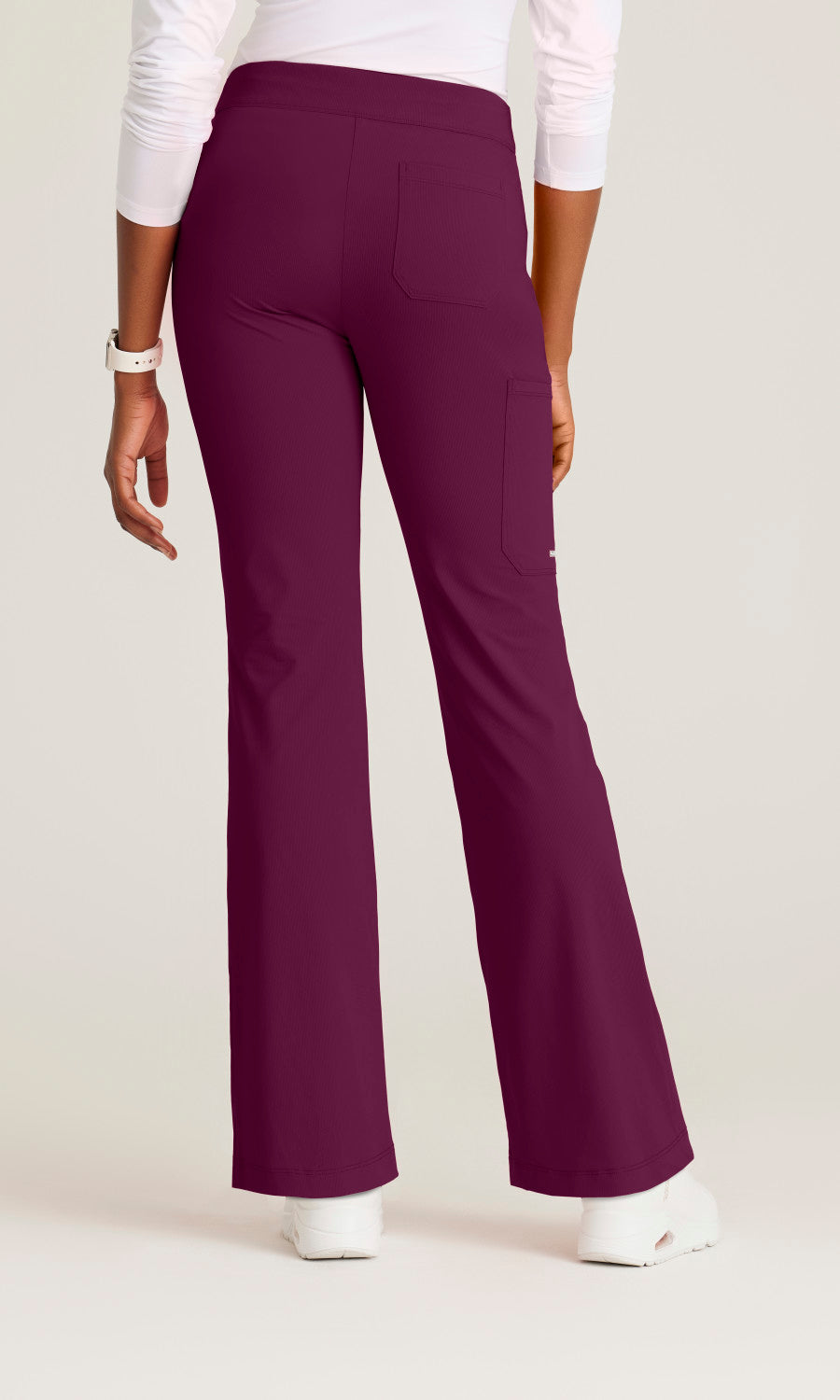 Skechers Slip-Ins Knits SKP659 Rebound Knit Scrub Pants Wine
