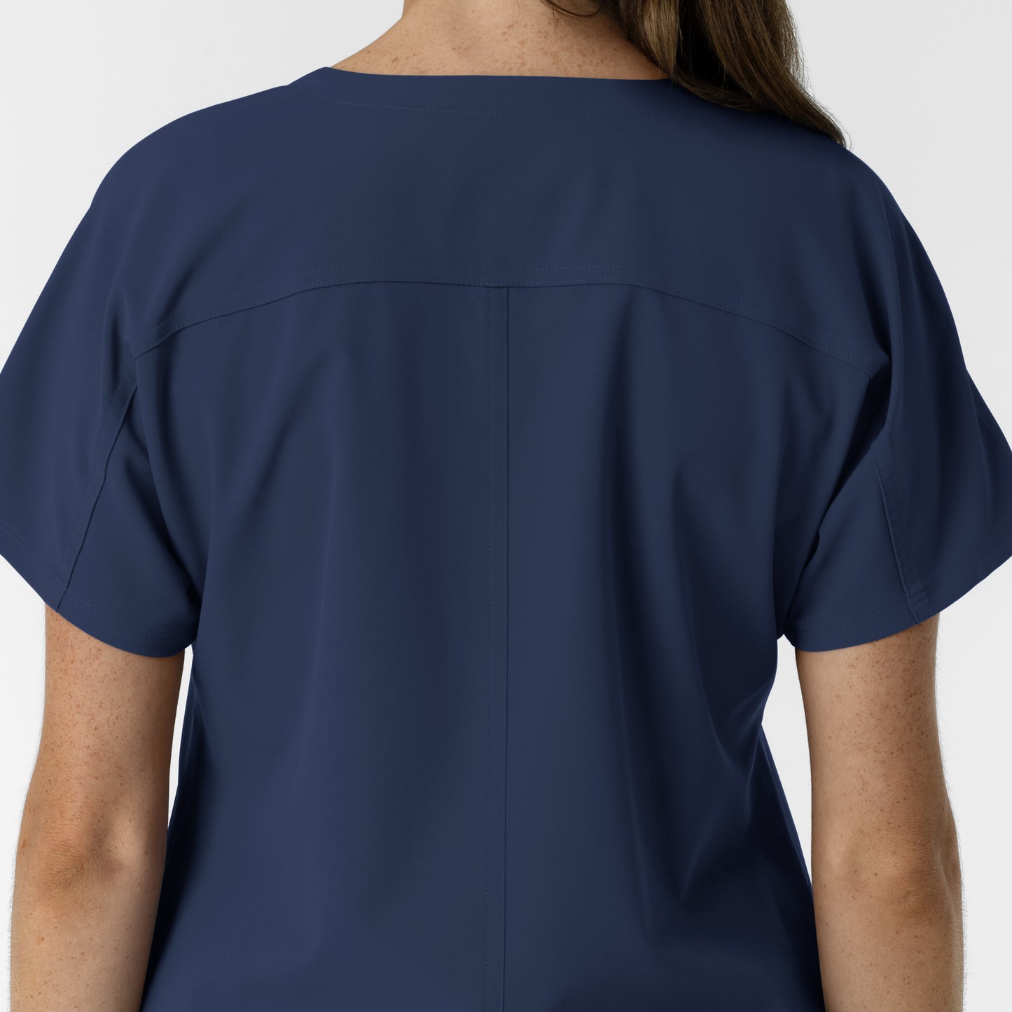 NURTUR 6280 Women's Drop Shoulder Tunic Scrub Top Navy