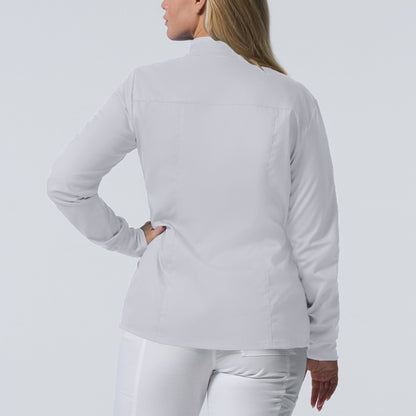 ProFlex LJ701 Women's 3 Pocket Scrub Jacket White Image