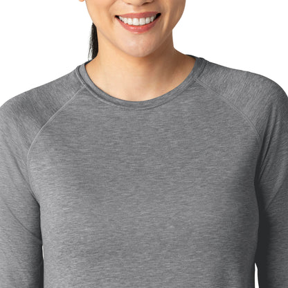 Force Sub-Scrubs C31009 Performance Long Sleeve Tee Grey Heather Model Image Alternate | Carhartt