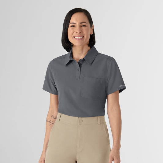 NURTUR 6480 Women's Polo Pewter