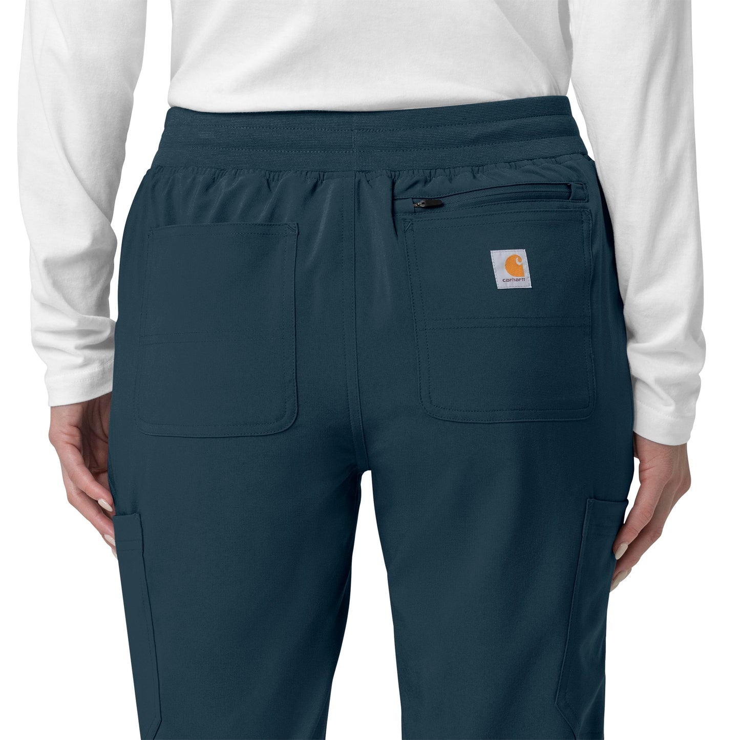 Force Cross-Flex C53110 Cargo Jogger Scrub Pants Navy Model Image Alternate | Carhartt