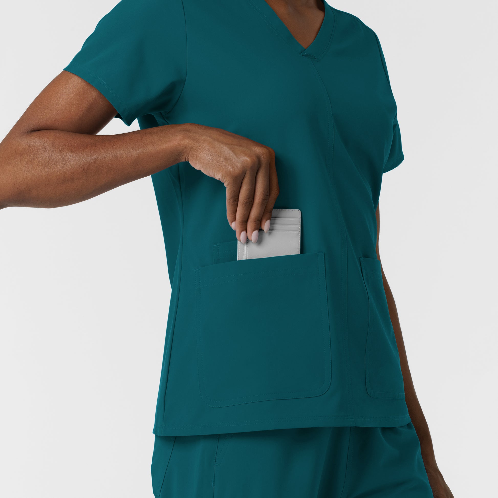 NURTUR 6180 Women's V-Neck Scrub Top Caribbean