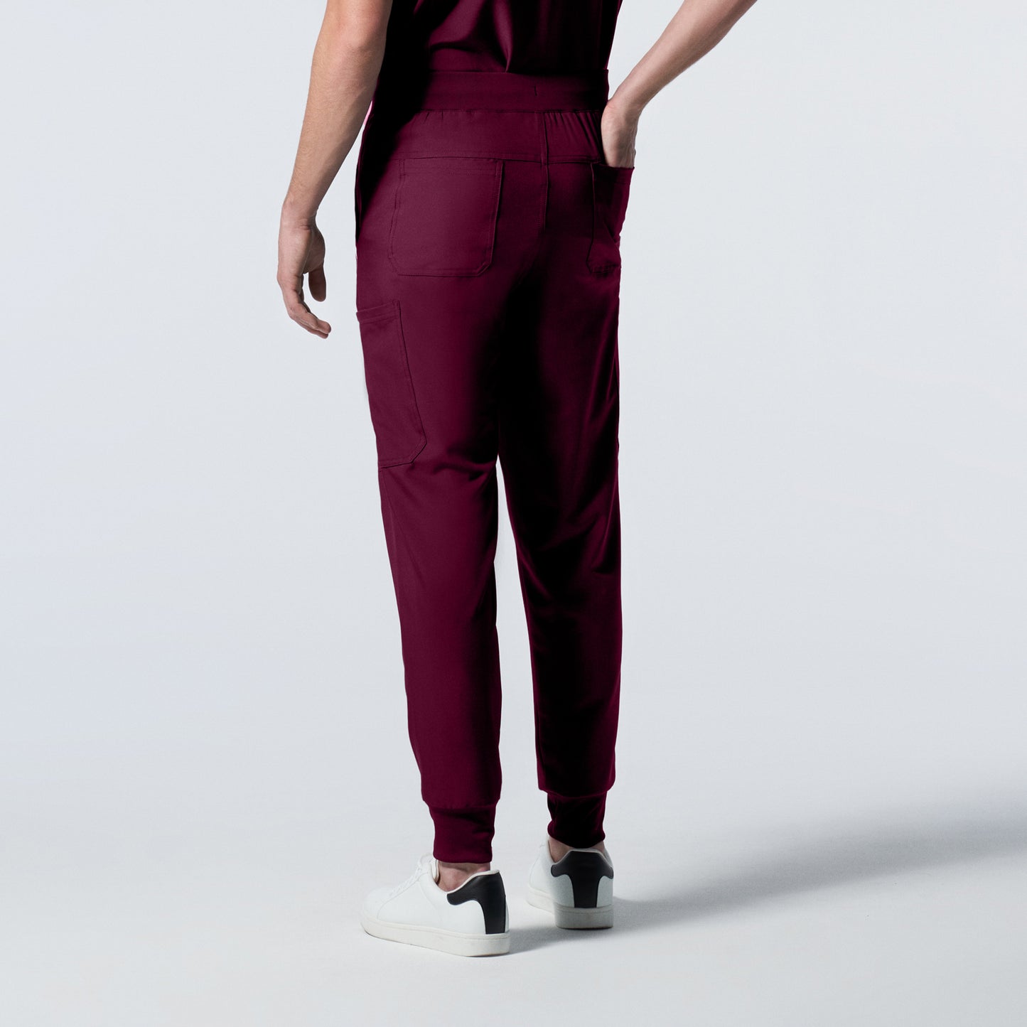 Forward LB409 Men's Jogger Scrub Pants Wine Image