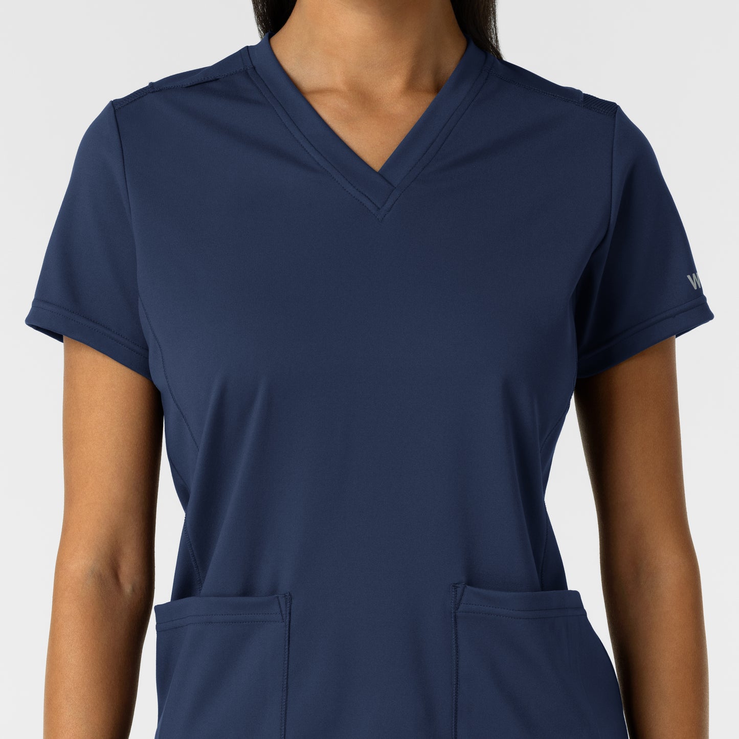 RENEW Knit 6559 Women's 2-Pocket Scrub Top Navy