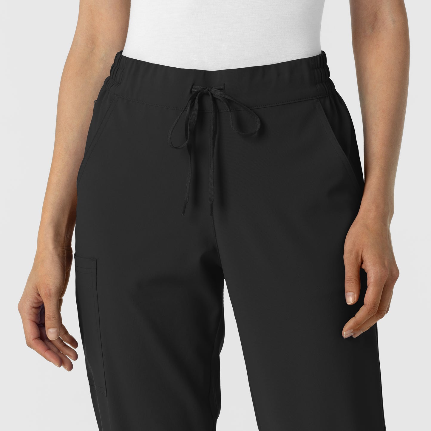 RENEW 5934 Jogger Scrub Pants Black Model Image Left Side | Wink