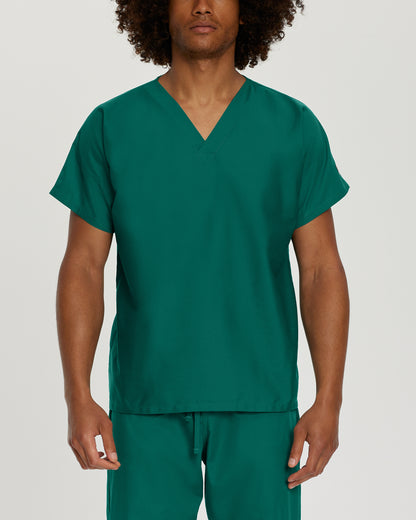 Scrub Zone LT102 Unisex V Neck Scrub Top Hunter Image