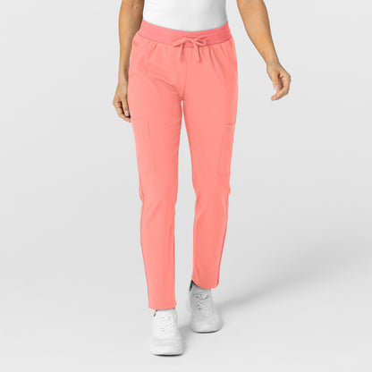 W123 5045 Women's Flex-n-Reach Track Scrub Pants Paradise Pink