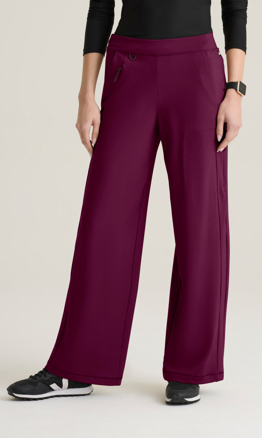Grey's Anatomy Knits GRSP746 Crystal Pant Wine - front