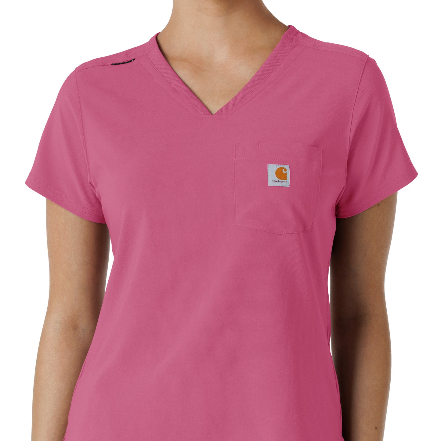 Force Cross-Flex C13410 Women's Tuck-In Scrub Top Electric Fuschia