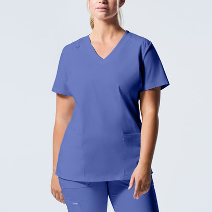 ProFlex LT105 Women's 3 Pocket V Neck Scrub Top Ceil Image