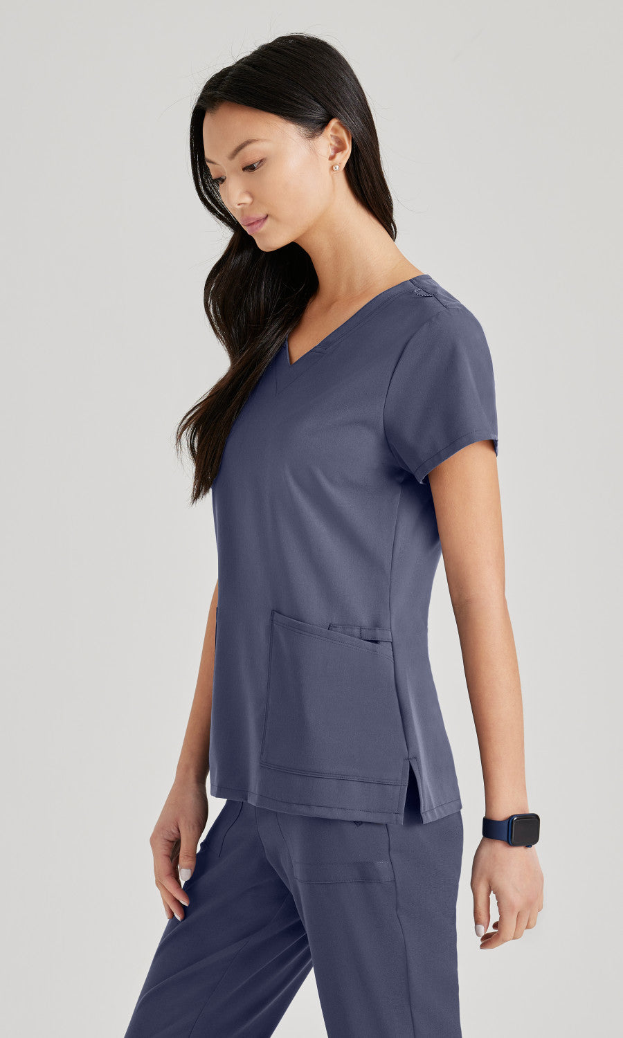 Barco Unify BUT167 Purpose Scrub Top Steel