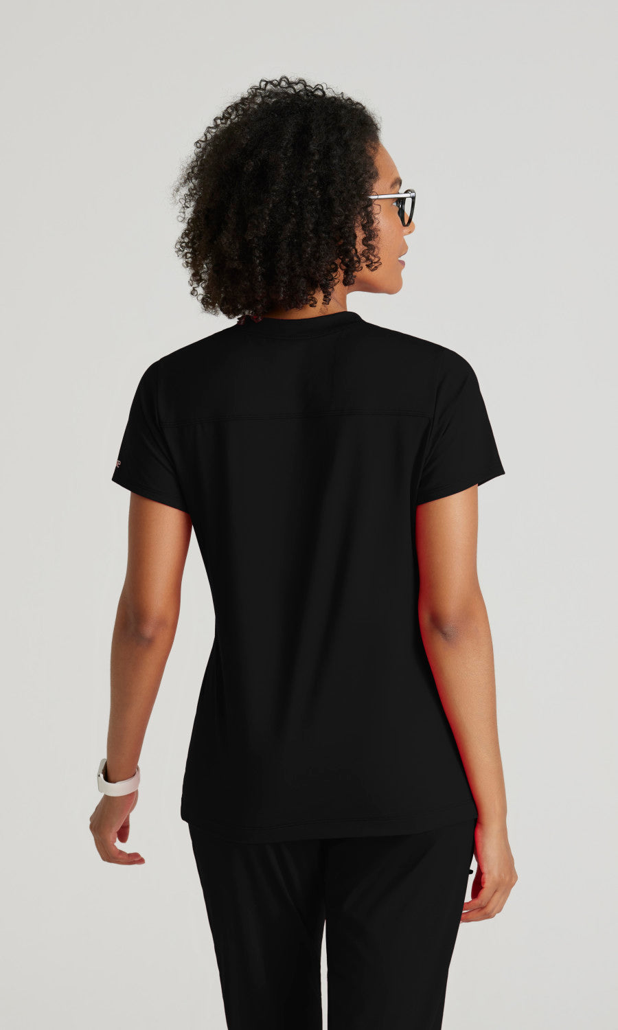 Barco One Performance Knits BOT209 Victory Knit Scrub Top Black