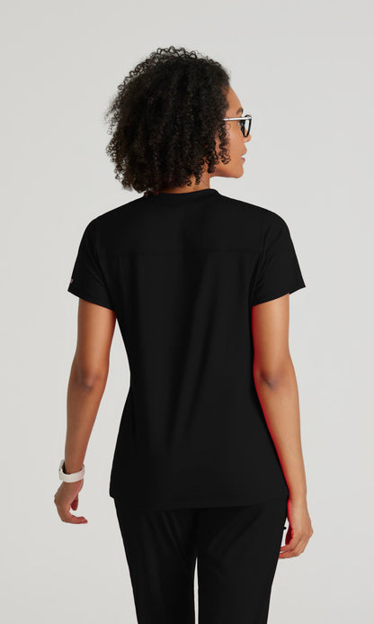 Barco One Performance Knits BOT209 Victory Knit Scrub Top Black