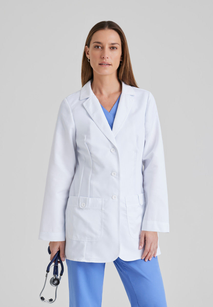 Greys Anatomy 7446 Hannah Lab Coat White