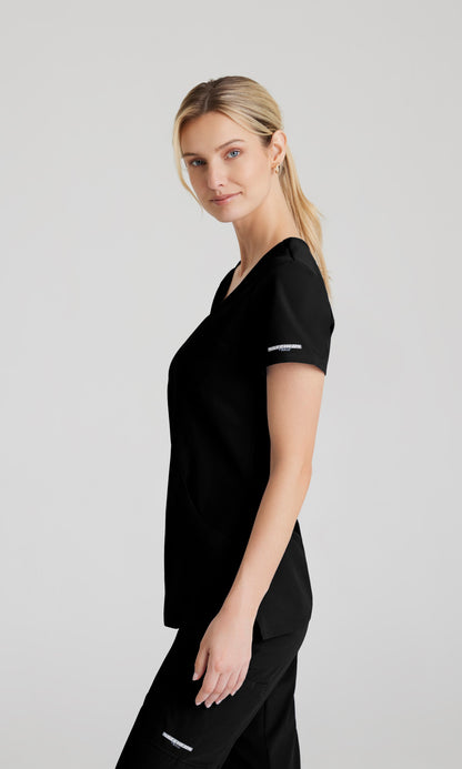 Skechers SK102 Reliance Scrub Top Black