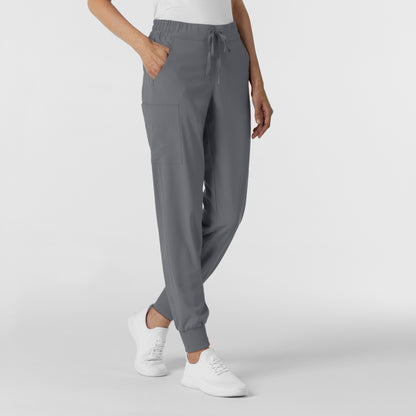 RENEW 5934 Jogger Scrub Pants Pewter Model Image Right Side | Wink