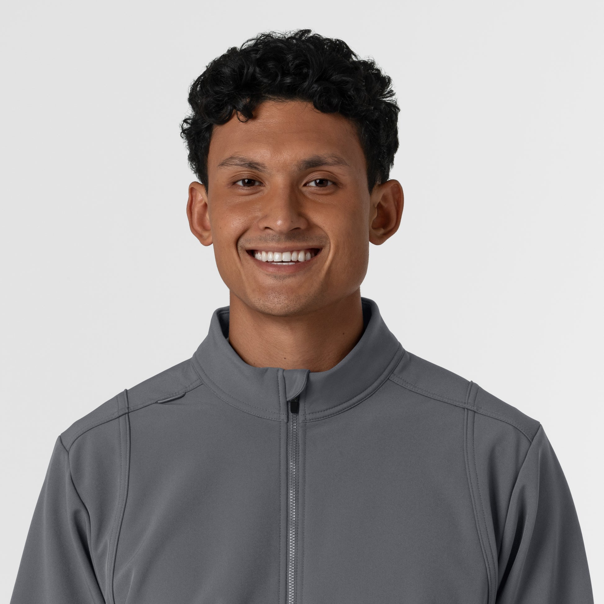 Layers 8609 Men's Soft Shell Scrub Jacket Pewter