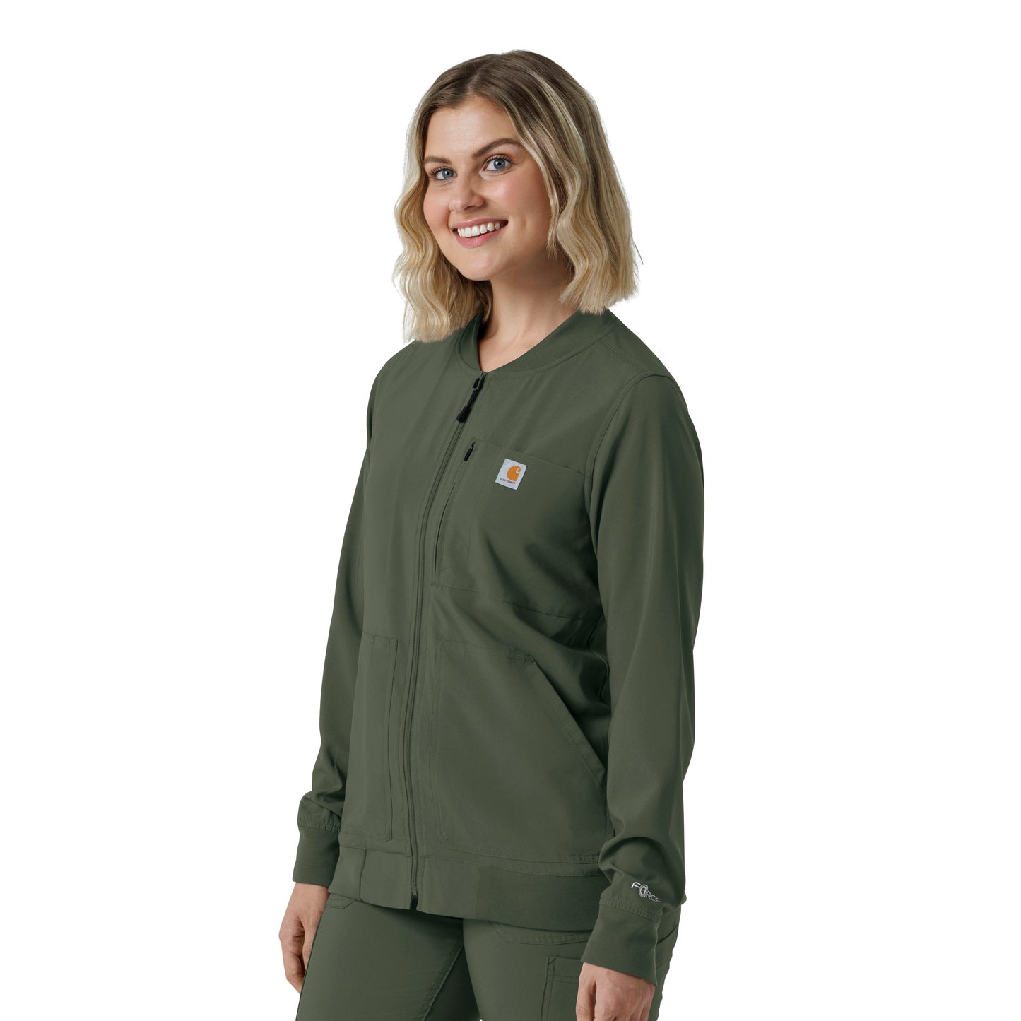 Force Cross-Flex C82410 Women's Lightweight Scrub Jacket Olive