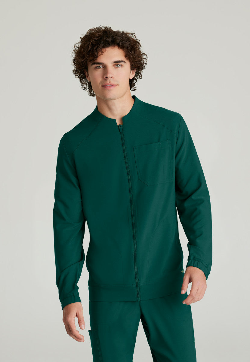 Greys Anatomy Evolve GSSW887 Cycle Scrub Jacket Hunter Green