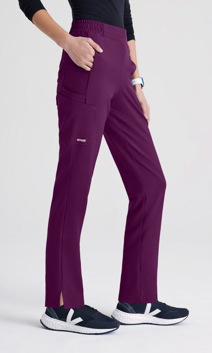 Grey's Anatomy Evolve GSSP627 Cosmo Scrub Pants Wine