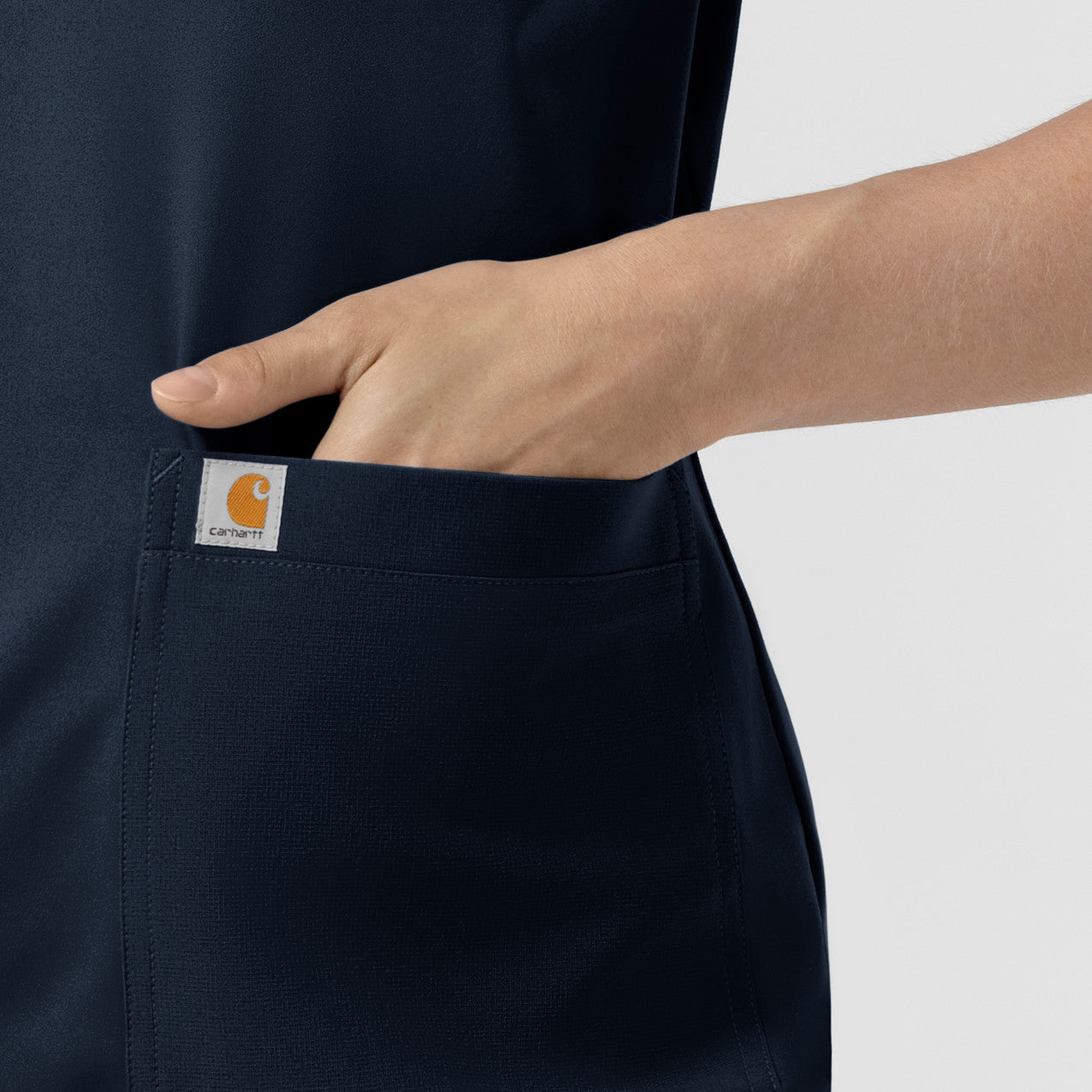 Force Cross-Flex Knit C13290 Women's Crew Neck Scrub Top Navy